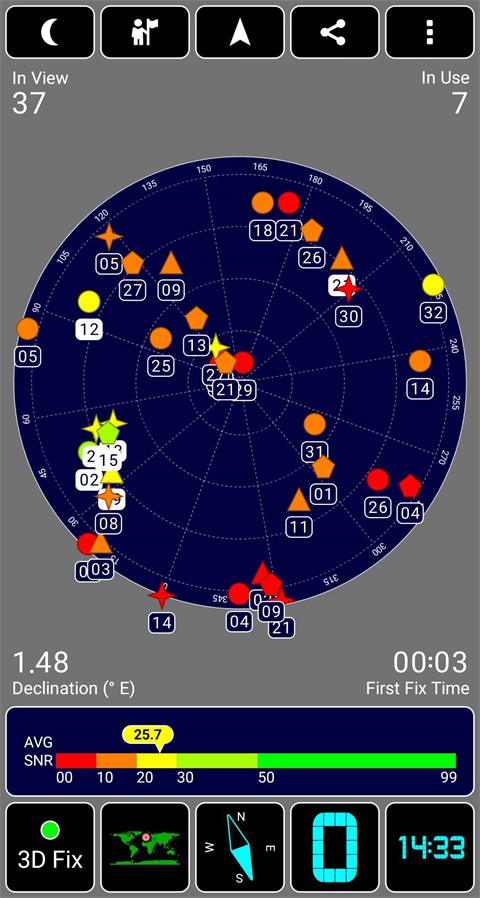 GPS Test v1.6.5_61高级版 – 小巧灵敏的GPS测试应用，轻松了解定位信息