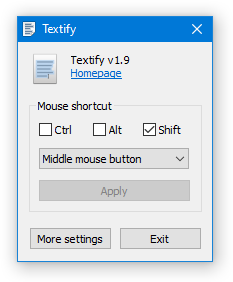 Textify(Hunlongyu版本) v1.0.2 – 电脑屏幕文本提取的轻松解决方案